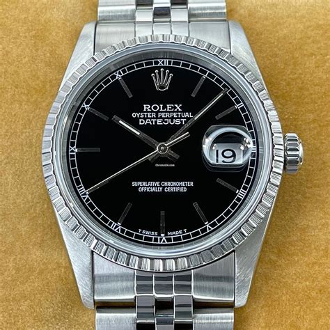 rolex 16220 swartz|rolex datejust 16220 for sale.